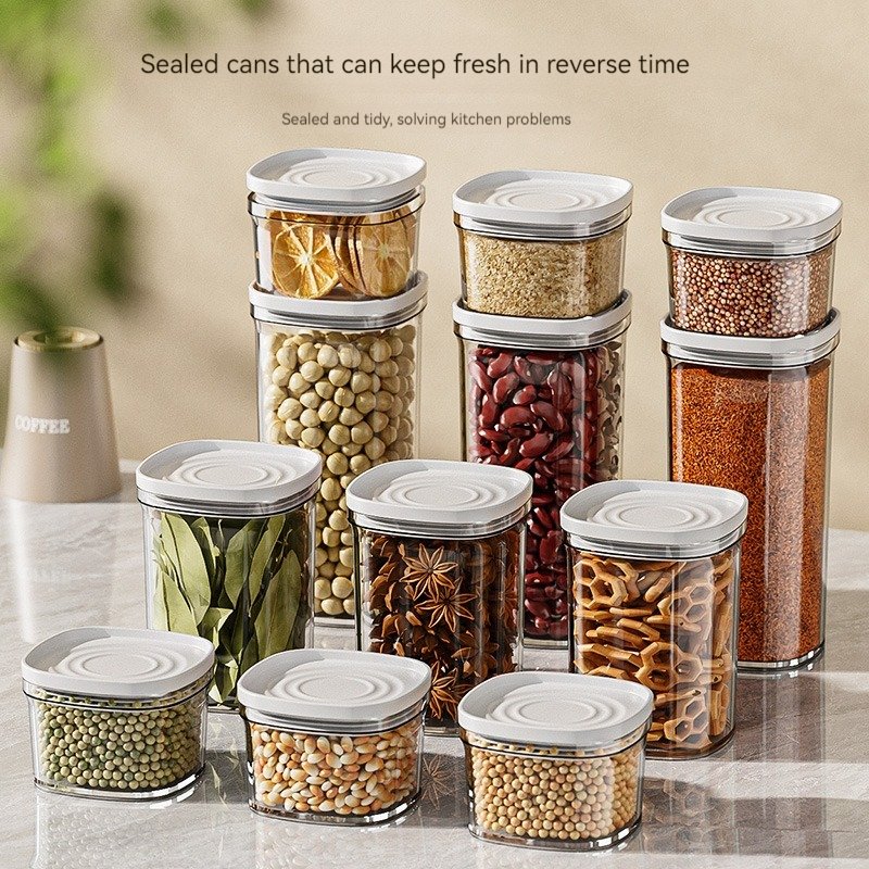 Wholesale Kitchen Transparent Food Preservation Container Air Tight Boxes Containers Plastic Storage Set Food Storage Box