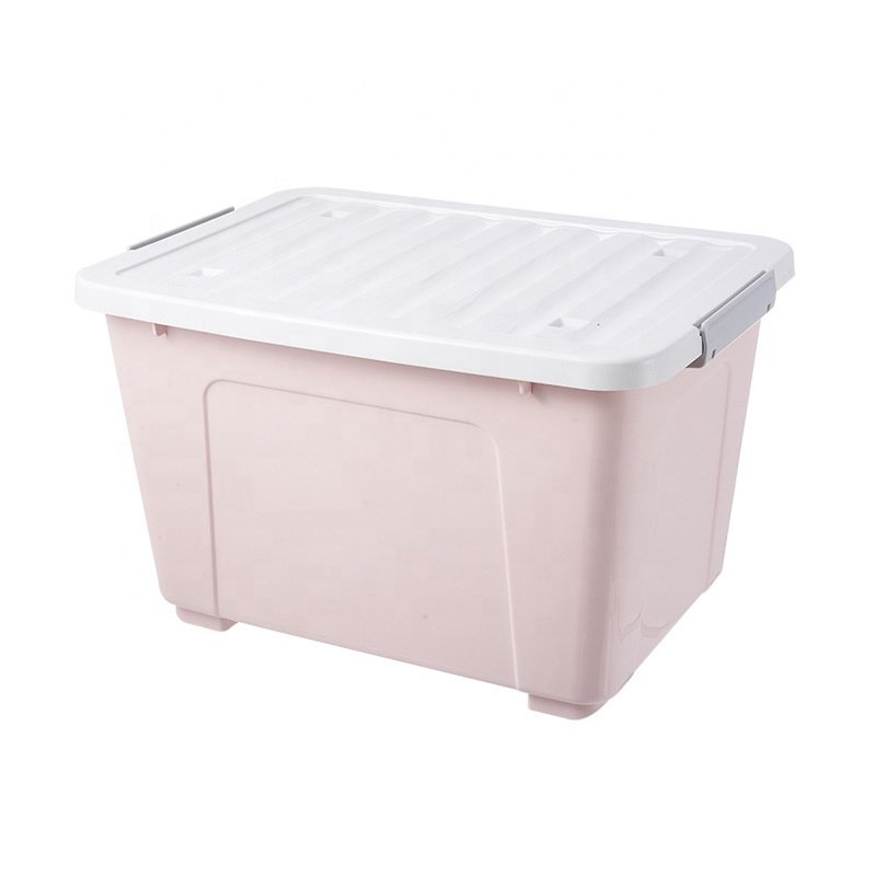 Multifunctional plastic storage box clothes toy storage box with lid new PP household storage box