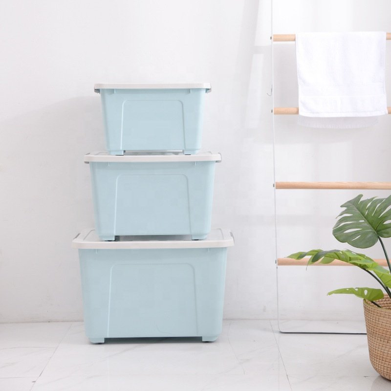 Multifunctional plastic storage box clothes toy storage box with lid new PP household storage box