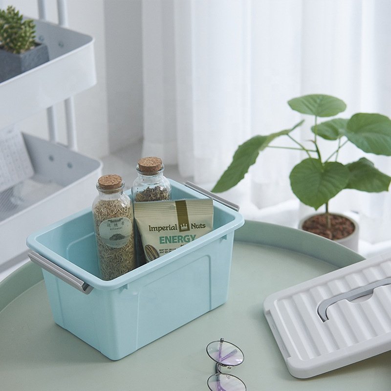 Multifunctional plastic storage box clothes toy storage box with lid new PP household storage box