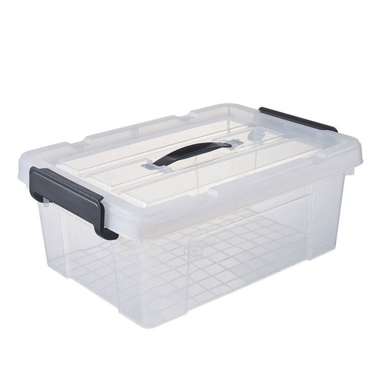 Household 12l multifunctional plastic cloth storage box with handle