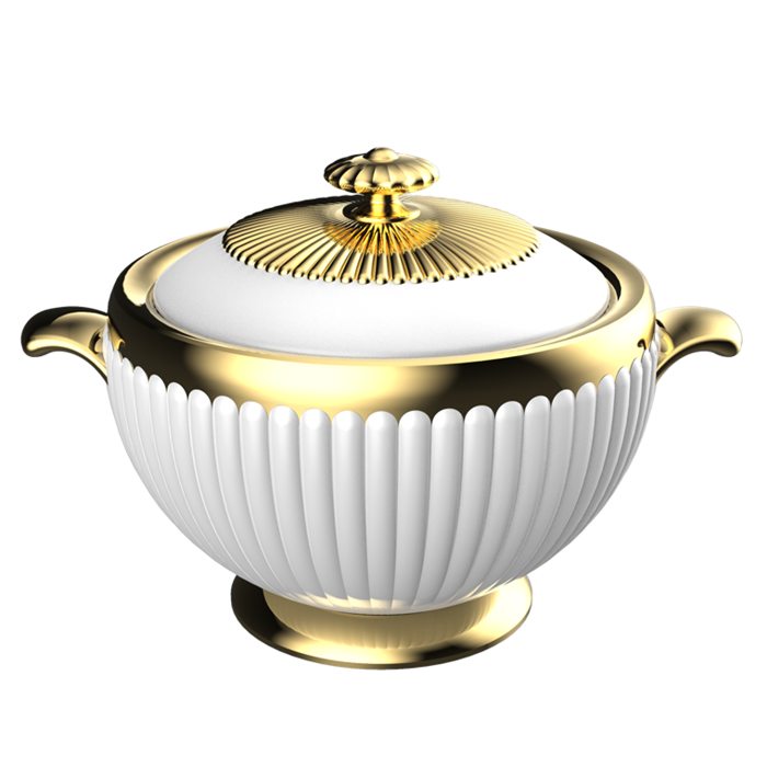 3 Pcs Set 1.2L+1.8L+3.2L Luxury Home Use Insulated Stainless Steel portable thermal Hot Pot Food Warmer Casserole Container