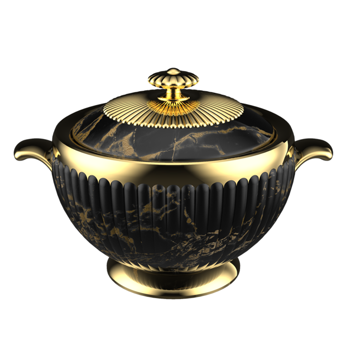 3 Pcs Set 1.2L+1.8L+3.2L Luxury Home Use Insulated Stainless Steel portable thermal Hot Pot Food Warmer Casserole Container