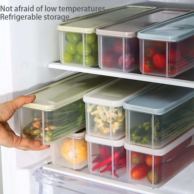 Kitchen Noodle Storage Box Cover Home Cereal Preservation Container Spaghetti Noodle Storage Refrigerator Food Preservation
