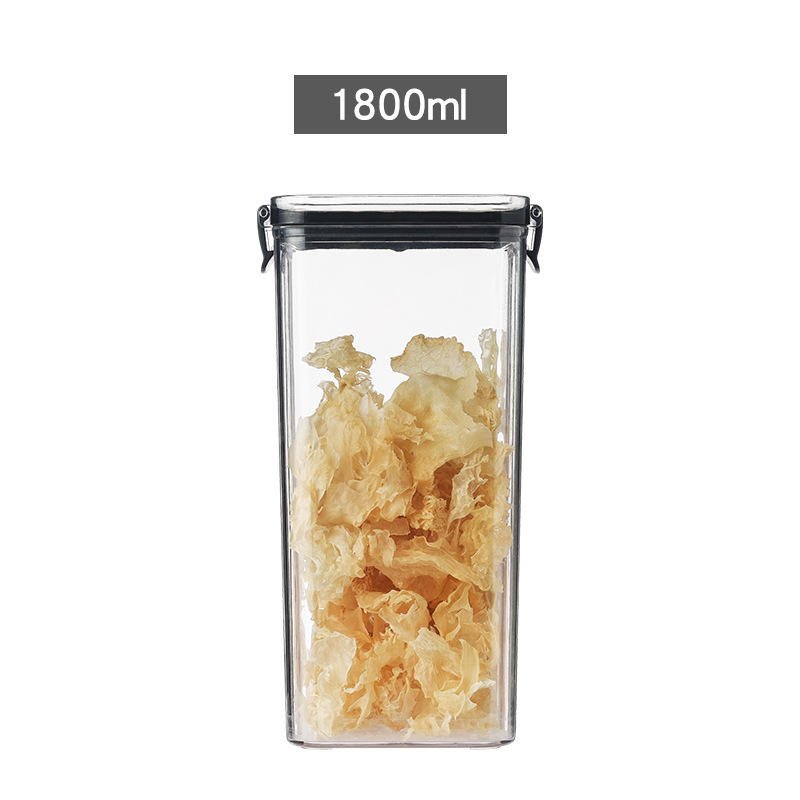 Kitchen Plastic Airtight Sealed Stackable Storage Box Bin with Lid Food Storage Container Set