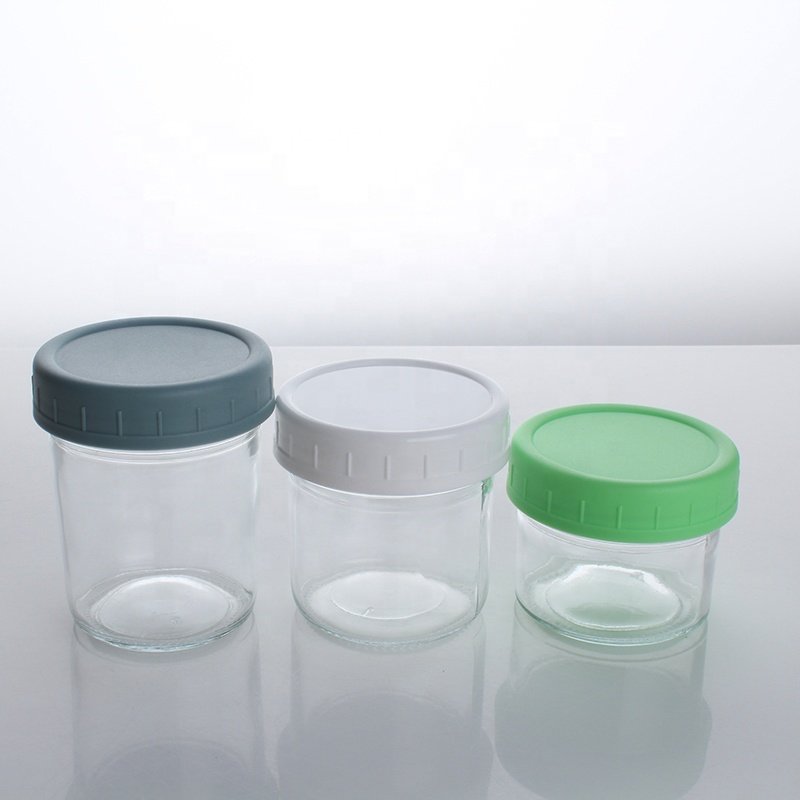 Glass Jar Supplier Wholesale Kitchen Wide Mouth Mason Jars Glass Storage Jars with Lid 8 Oz 16 Oz Food Customized CLASSIC Party