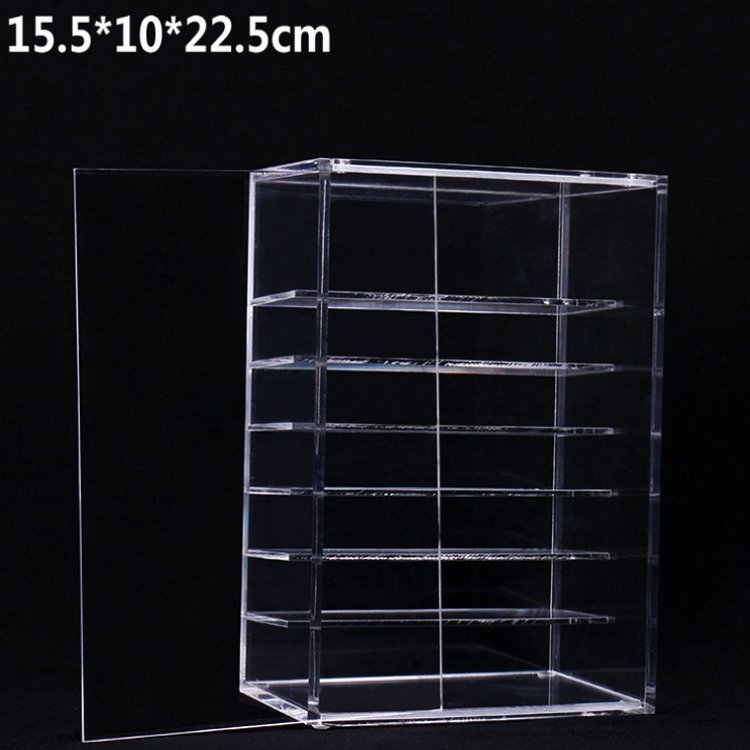 Factory direct acrylic storage box transparent clamshell drawer type cosmetics storage display rack cabinet