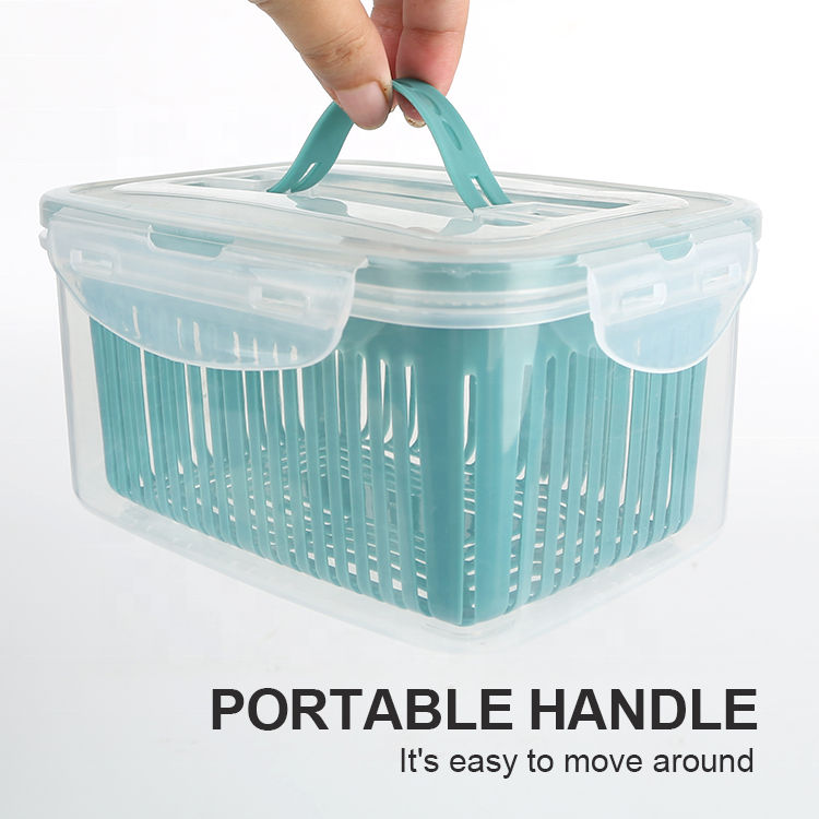 Gloway Kitchen Food Storage 5 Spec. Plastic Stackable Fruit And Vegetable Storage Container Refrigerator Organizer Bins Basket