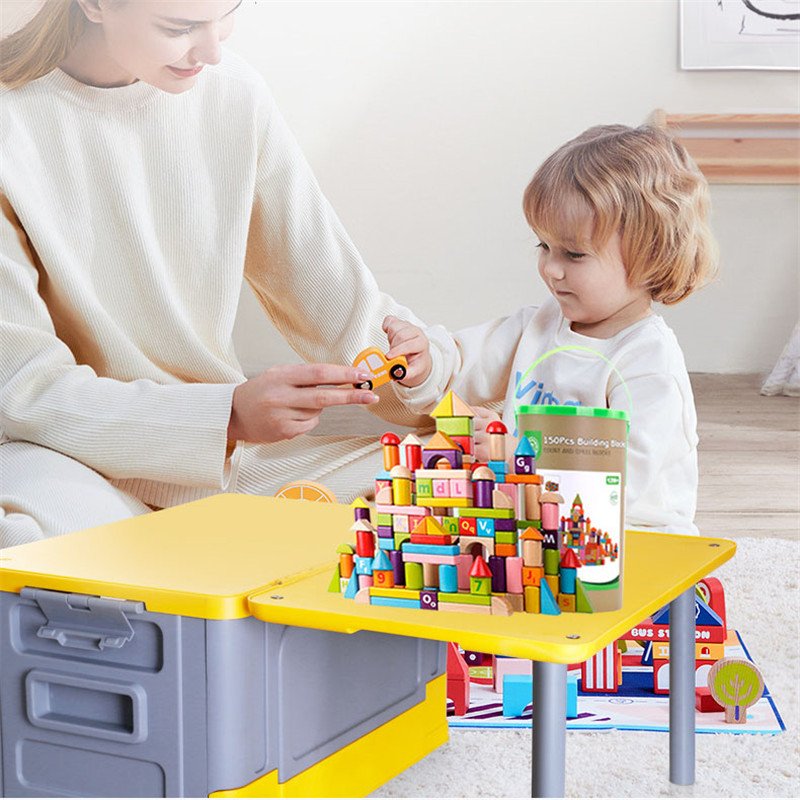 Outdoor Foldable Camping Organizer Plastic Folding Table Box for Storage