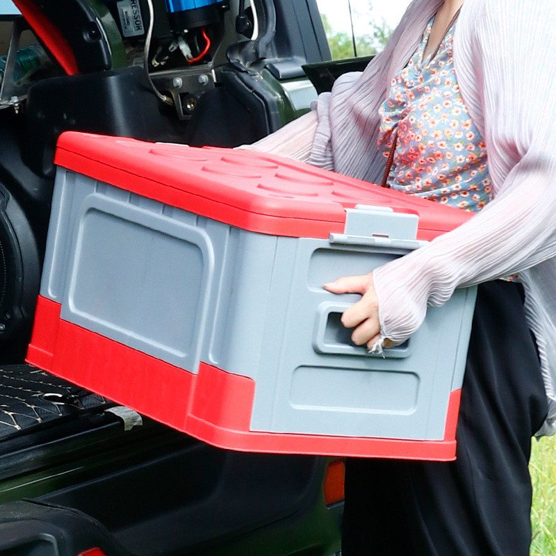 Outdoor Foldable Camping Organizer Plastic Folding Table Box for Storage