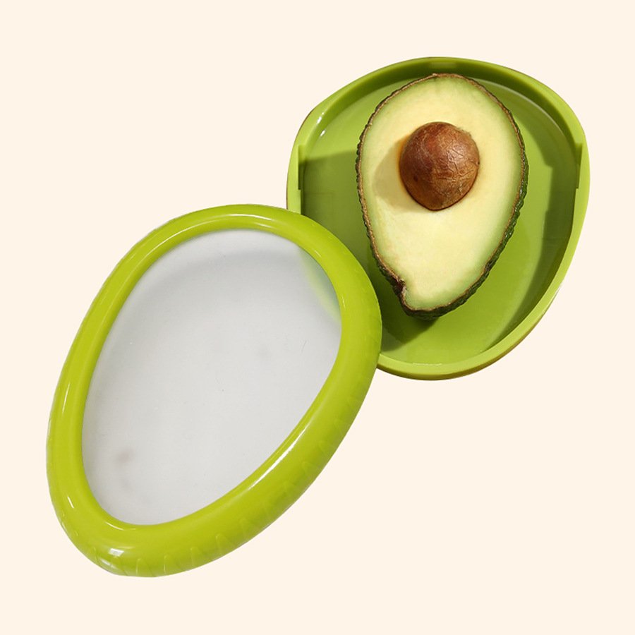 Portable Plastic Fruit Storage Box with Clear Film Crisper Lemon Avocado Tomato Fresh Food Preservation Refrigerator Sealed Bag