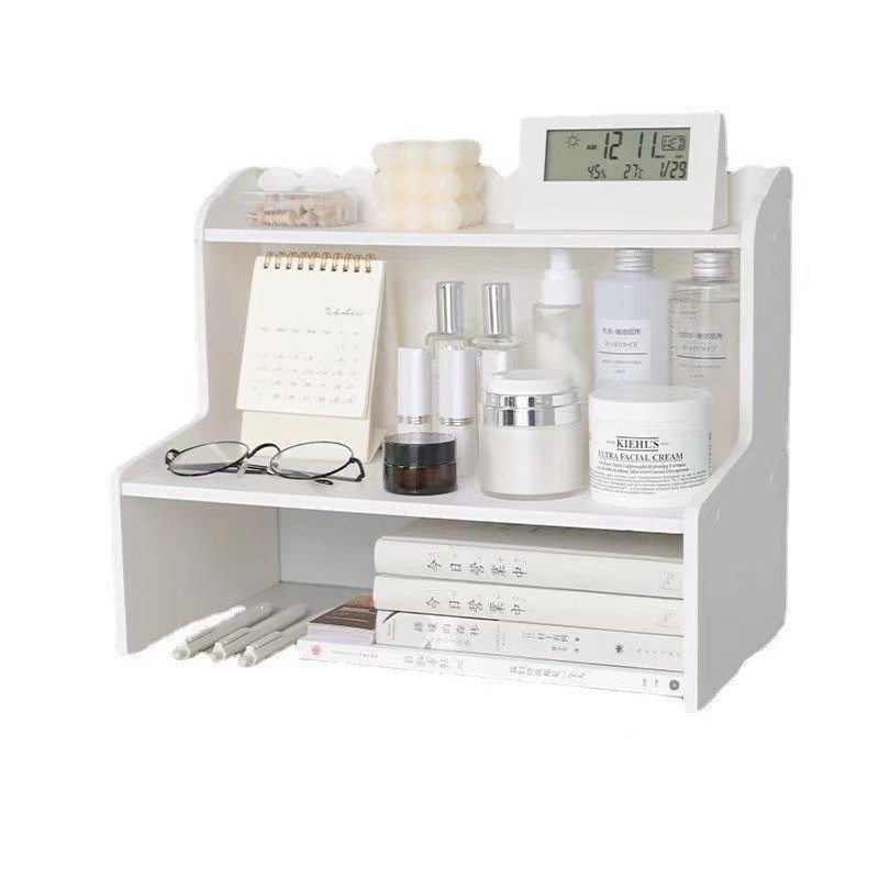 Multi-Layer Desktop Drawer Pen Holder with Lipstick Makeup Brush Organizer Office Storage Rack for Table Space