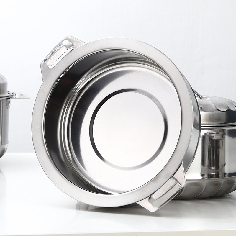 Factory Outlet 6PCS Stainless Steel Pot Set Large Capacity Food Storage Box Heat Preservation Fresh Box Food Warmer Container