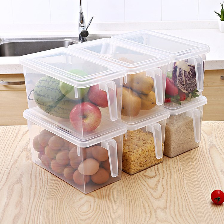 OEM China wholesale kitchen accessories vegetable food freezer refrigerator plastic storage boxes bins organizer