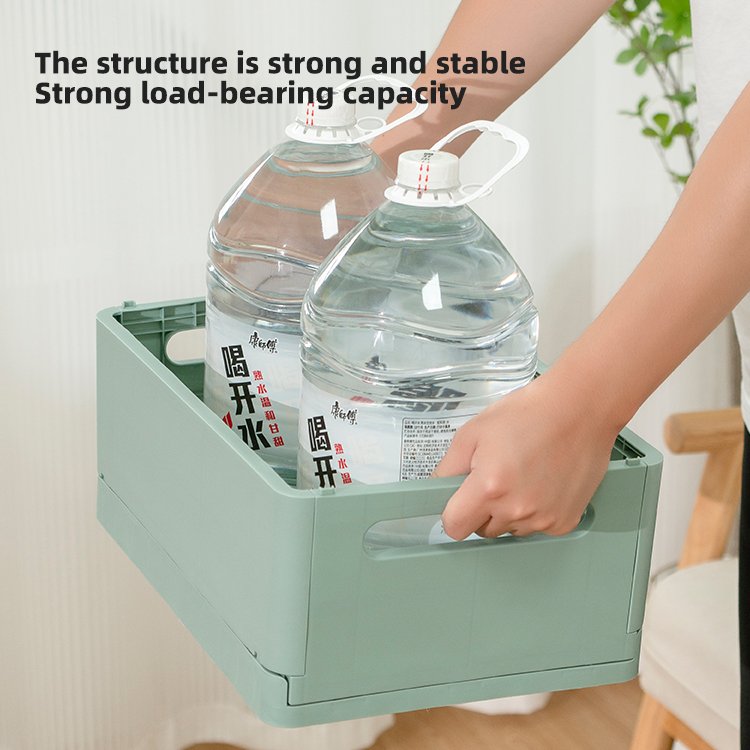 Wholesale Office File Desk Drawer Organizer Folding Boxes Storage Household Jewelry Cosmetic Plastic Storage Box Collapsible