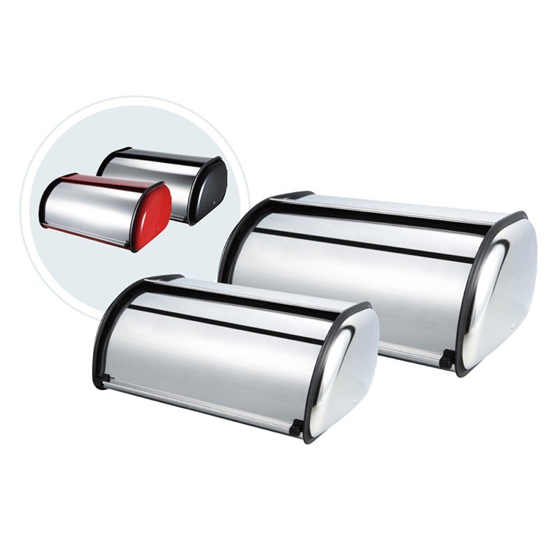 Kitchen Stainless Steel Bread Bin Box Case Storage Hot-Selling Colorful Vintage Metal Bread Box Food Storage Box