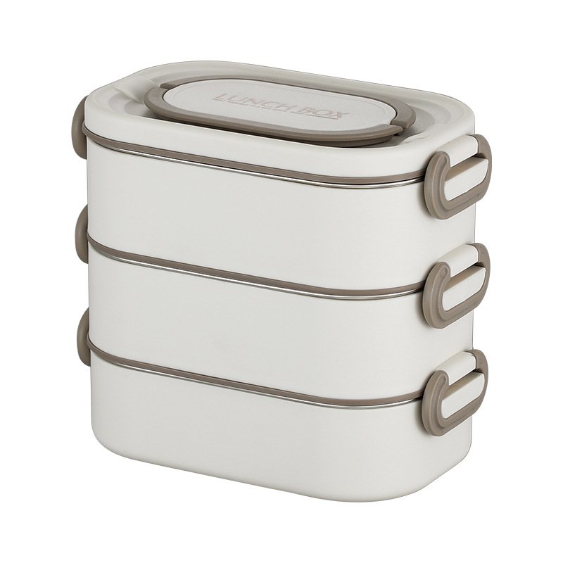 Wholesale Large Capacity Takeaway Double Layer Stainless Steel Thermal Insulation Kids Lunch Bento Box Food Storage Containers