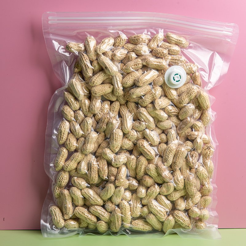 Air valve for food vacuum bag Transparent embossed top Zipper Air Valve Food Vacuum Bag