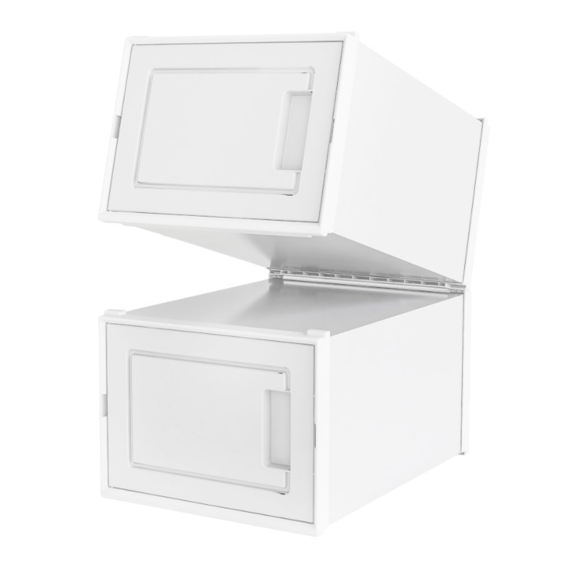 Hot Sales Simple Folding Dustproof Huge Transparent Sport Shoe Box Stackable Plastic Shoe Storage Boxes