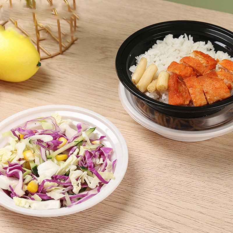 Supplier manufacture Disposable PP Food Container Freshware Meal Prep Box Round Microwavable Take Away Food Containers