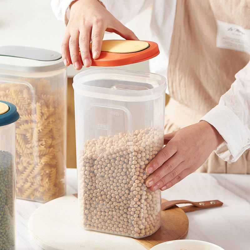 Kitchen Item Food storage Vacuum Container Plastic Boxes Plastic Grain Storage Tank Food Moisture-Proof Sealed Tank