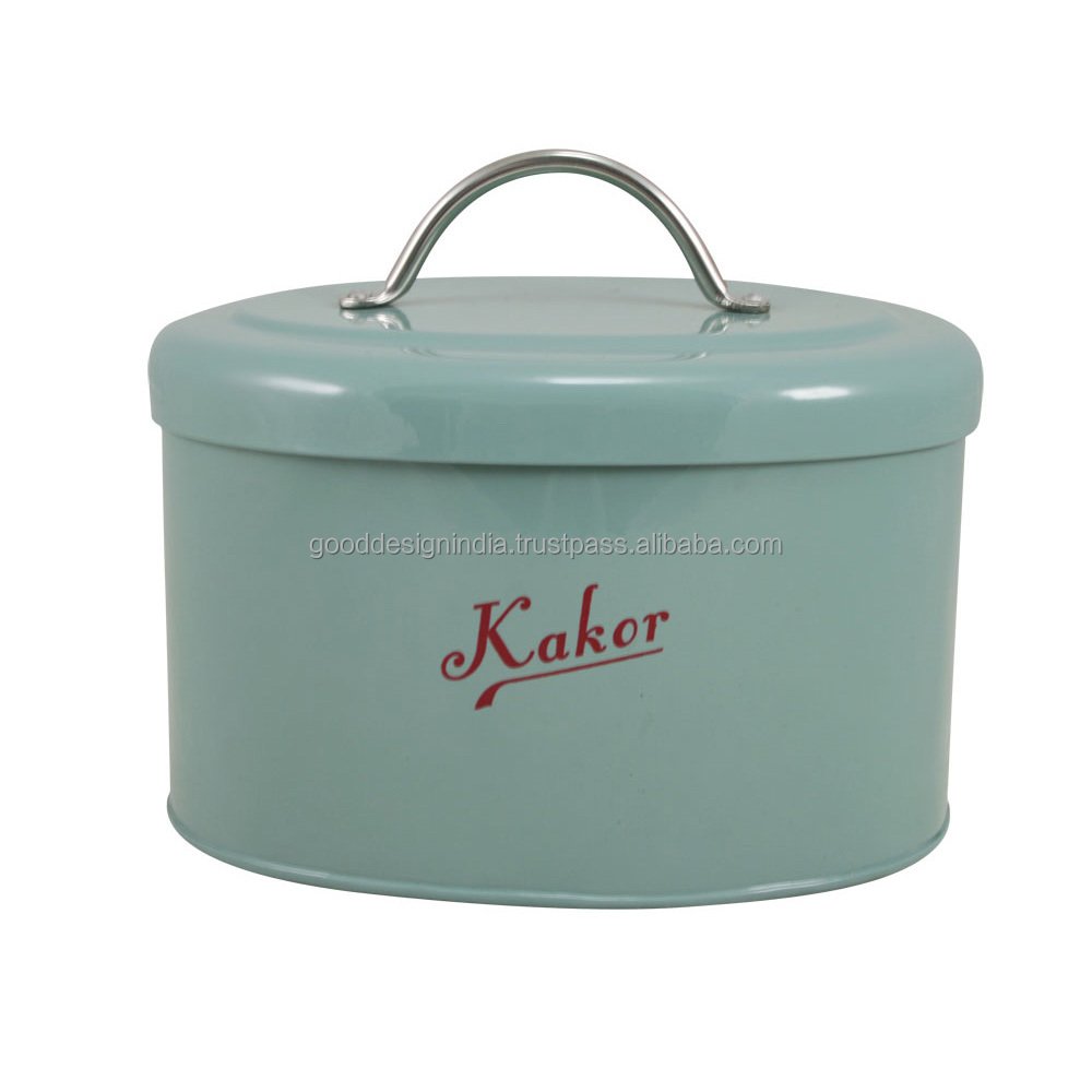 Home and Kitchen storage box, Small Iron storage canister for home and kitchen GD1908 storage container with Lid
