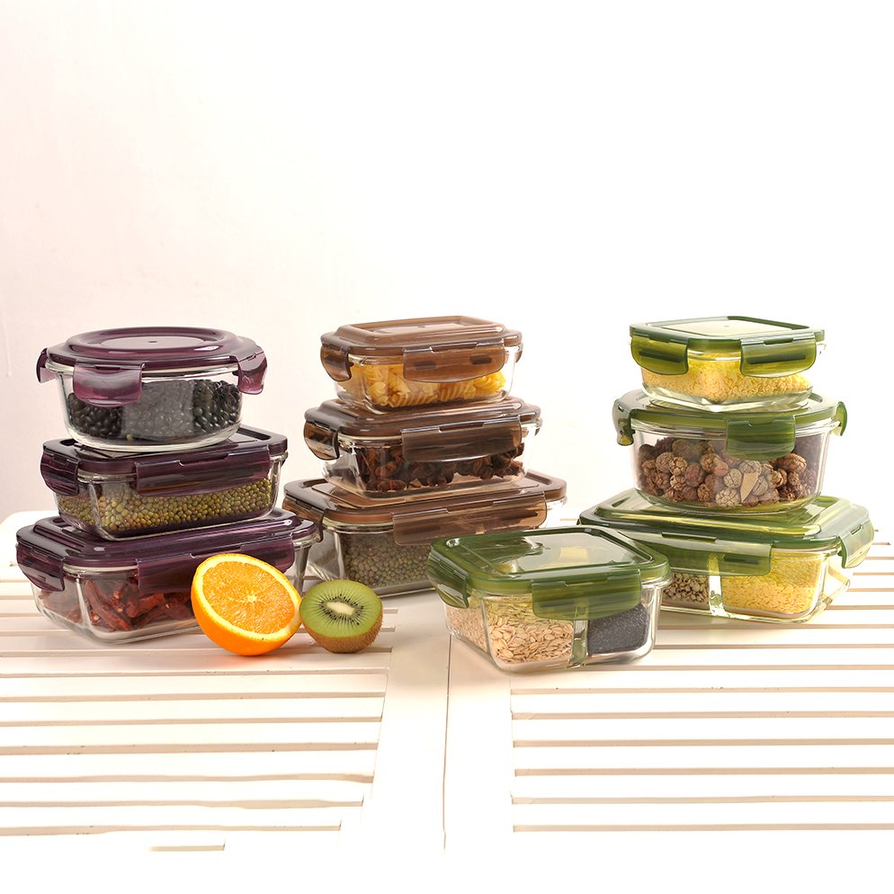 factory price Storage Box Glass Meal Prep Lunch Bento