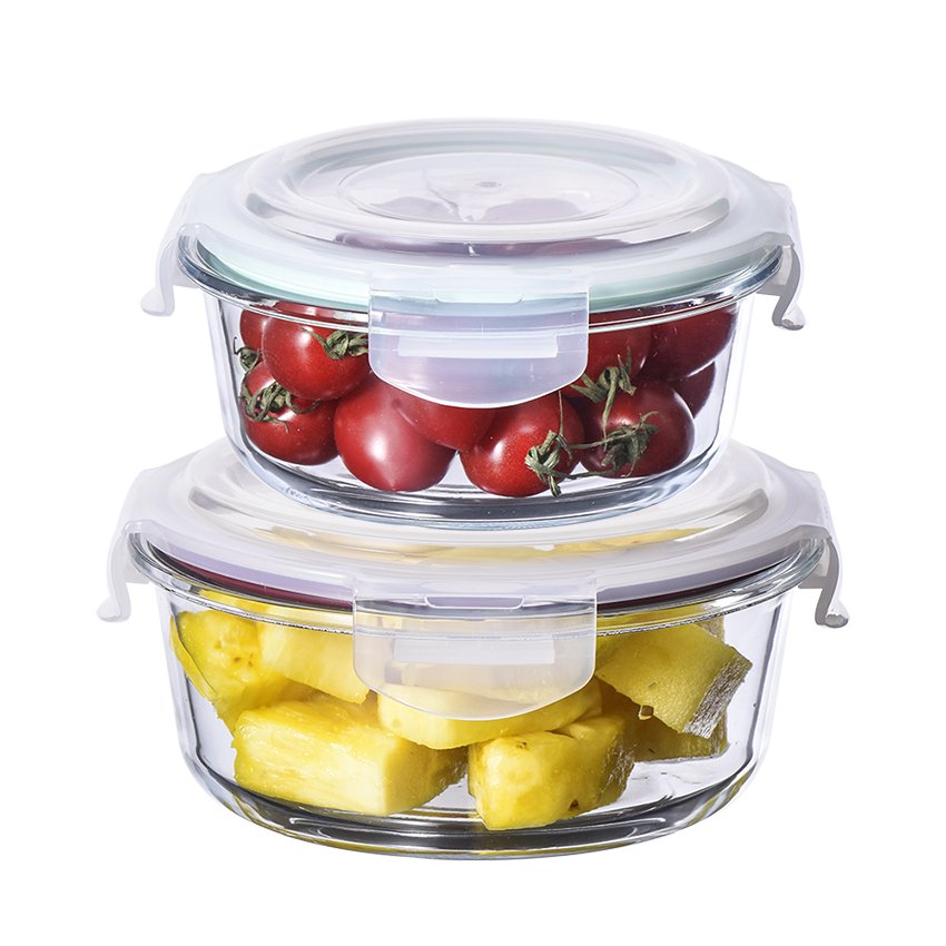 High borosilicate 10pcs glass food storage set glass containers with vented lids microwave oven lunch box