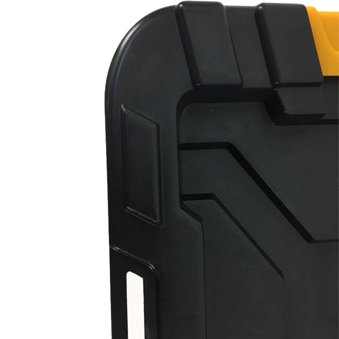 Chinese Supplier 55L black heavy duty plastic garden storage box