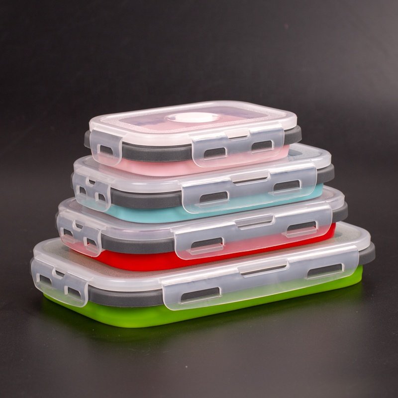 Factory direct sales Best Selling Lunch Box foldable Food Storage Container Korean Cover Light Technics