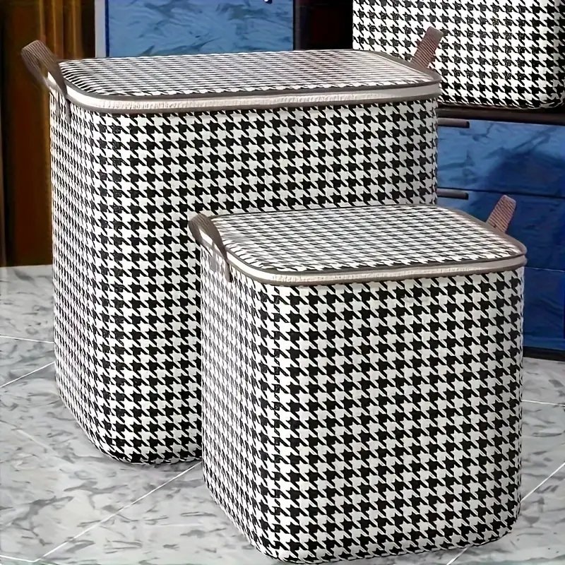 Large Capacity Octagonal Storage Box with Handle - Multifunctional Clothes and Blanket Organizer for Wardrobe Organization
