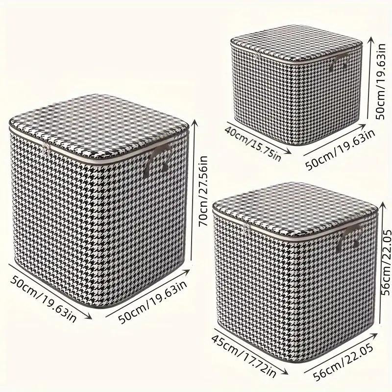 Large Capacity Octagonal Storage Box with Handle - Multifunctional Clothes and Blanket Organizer for Wardrobe Organization