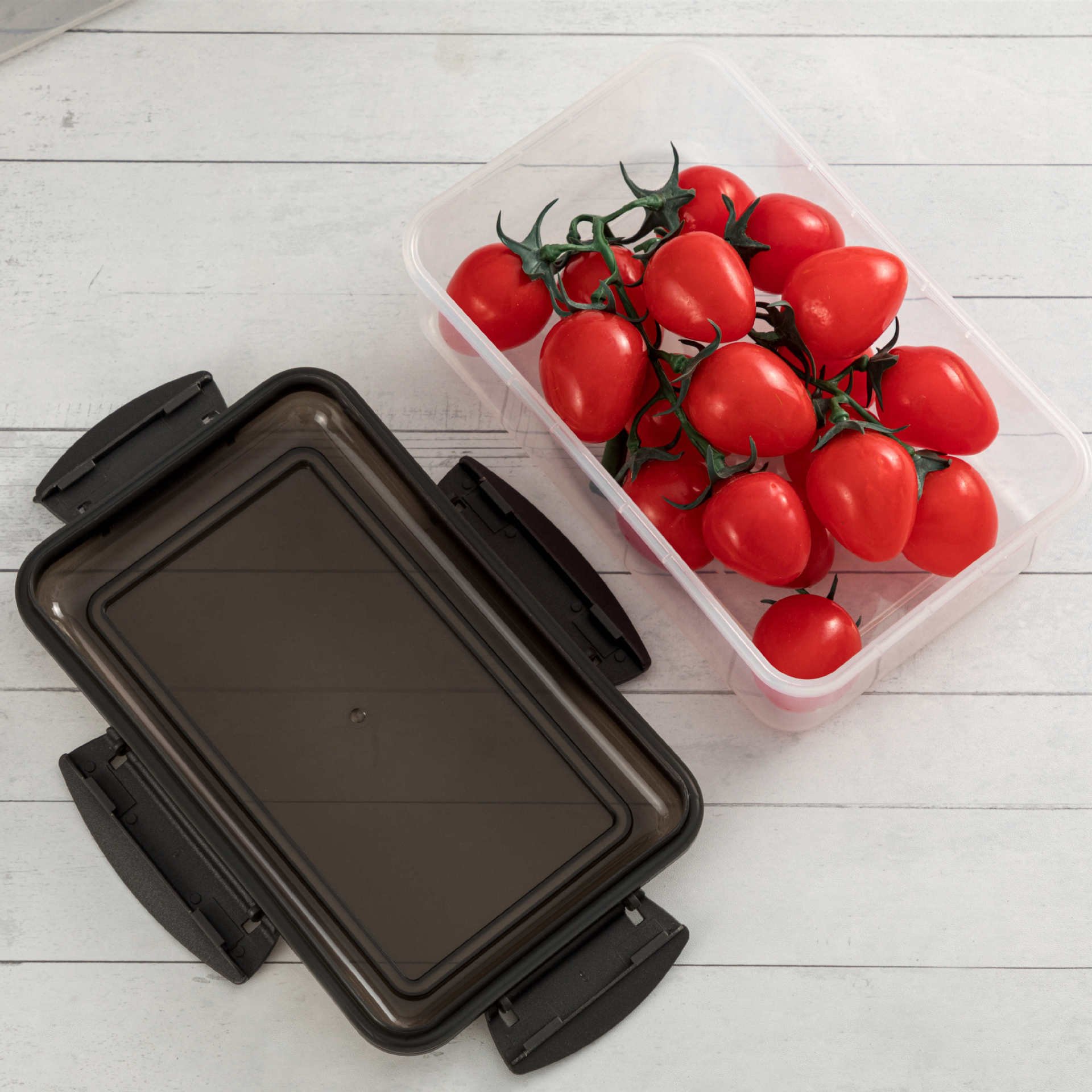 Hot Sale Food Grade Kitchen Fresh Food Storage Container Sealed Plastic Transparent Food Jar Storage Container Set With Lid