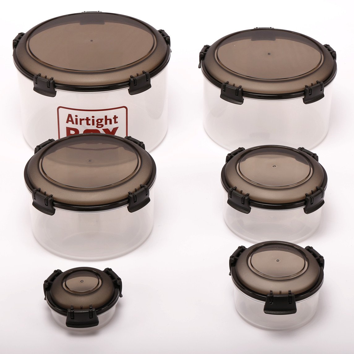 Hot Sale Food Grade Kitchen Fresh Food Storage Container Sealed Plastic Transparent Food Jar Storage Container Set With Lid