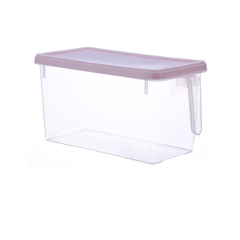 Square Handle Food Storage Organizer Boxes Sealed Home Organizer Food Container Refrigerator Storage Boxes