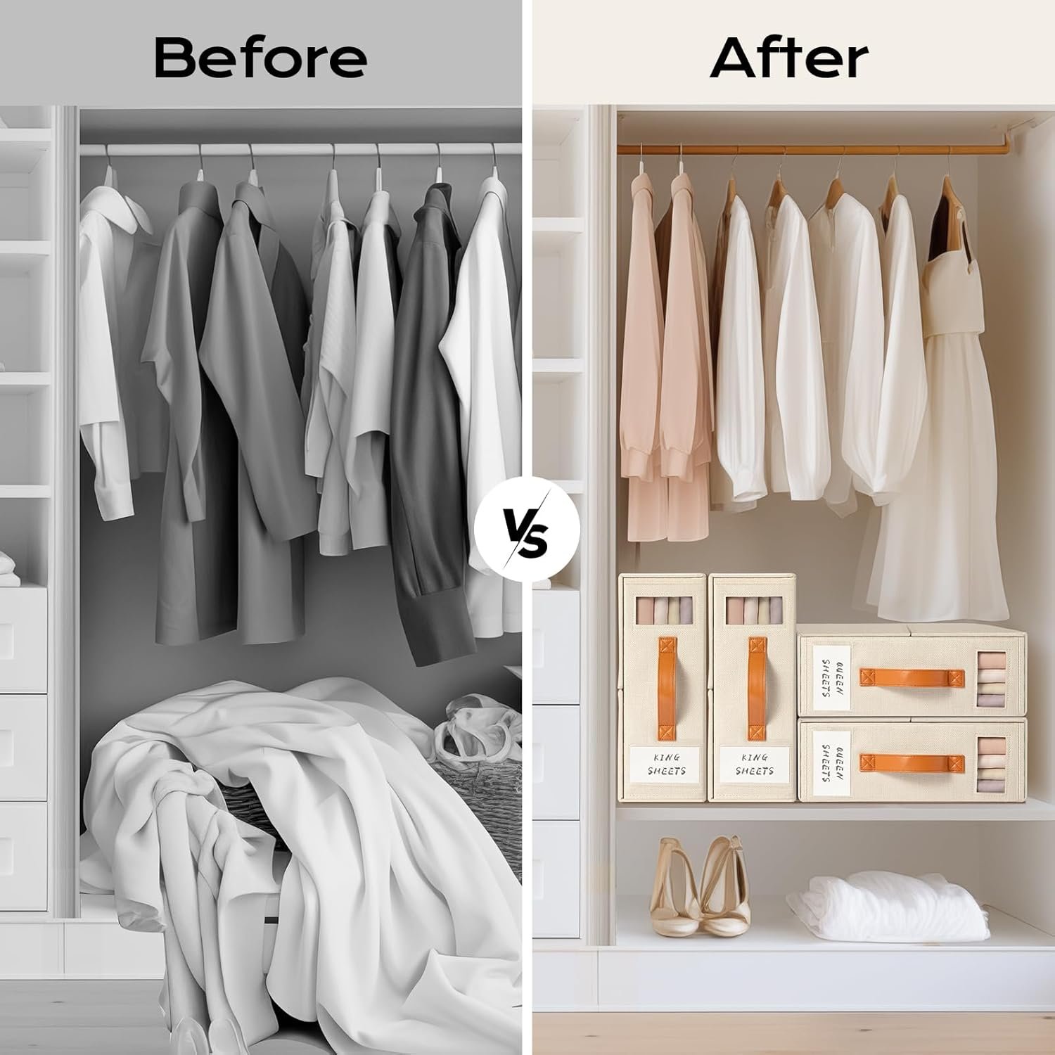 Hot Selling Detachable Multifunction Bedsheet Organizers Functional Storage Boxes for Home Organization