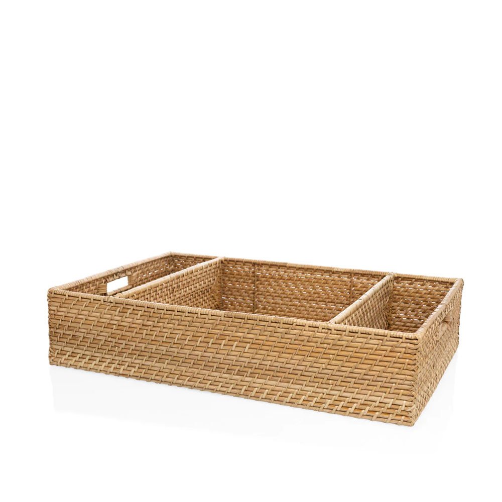 Wholesale Large Rattan Tray Organizer Food Storage Rack Box & Bin From Vietnam Home And Kitchen