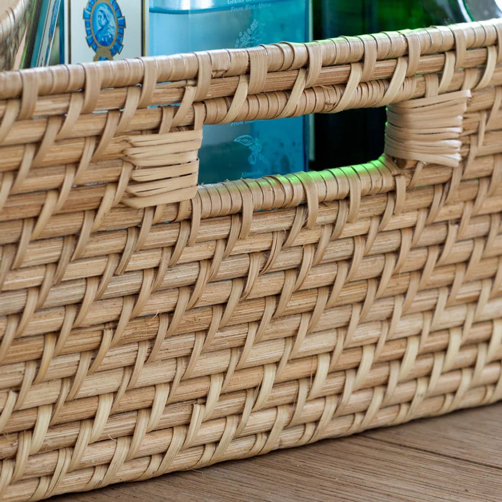 Wholesale Large Rattan Tray Organizer Food Storage Rack Box & Bin From Vietnam Home And Kitchen