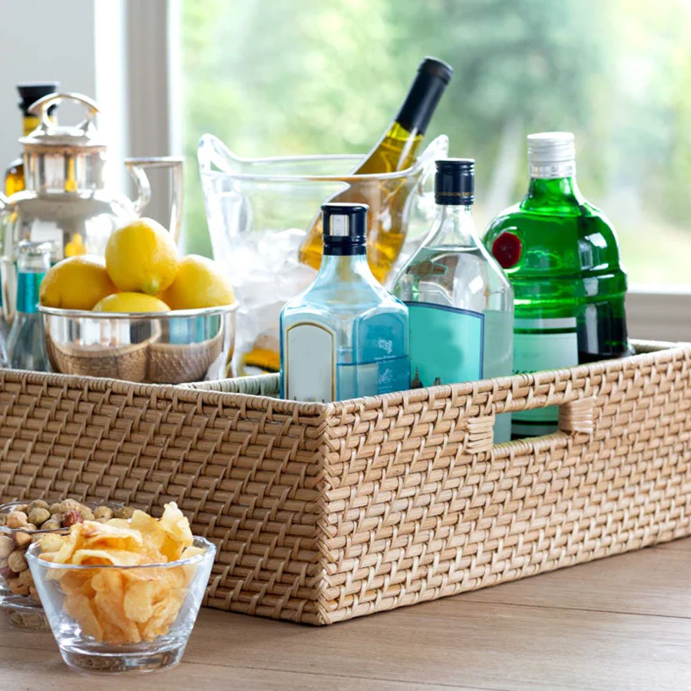 Wholesale Large Rattan Tray Organizer Food Storage Rack Box & Bin From Vietnam Home And Kitchen