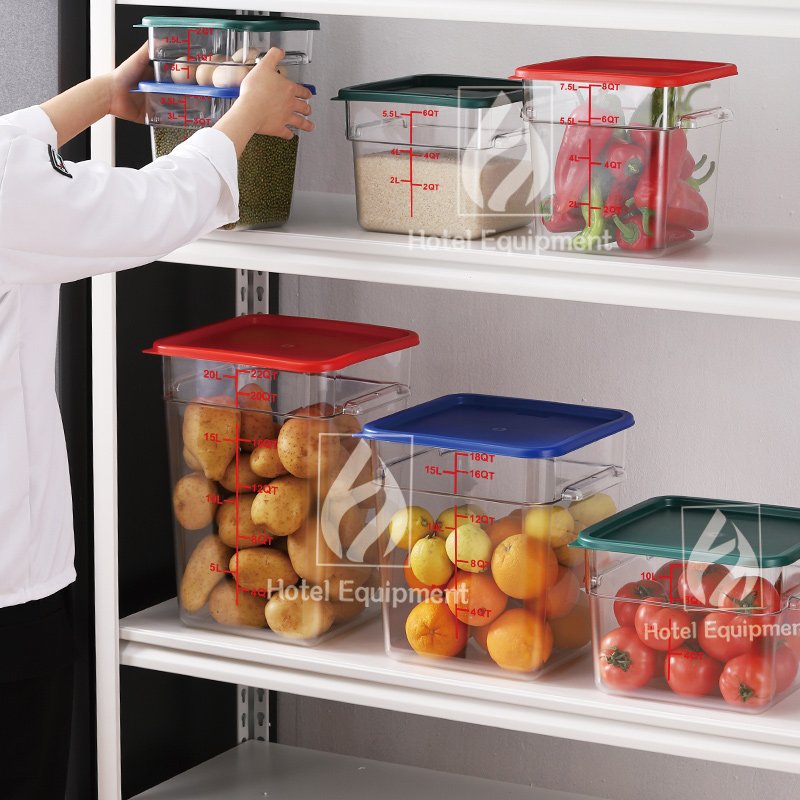 Food Airtight Plastic Food Storage Containers Refrigerator Freezer Kitchen Storage Clear Design