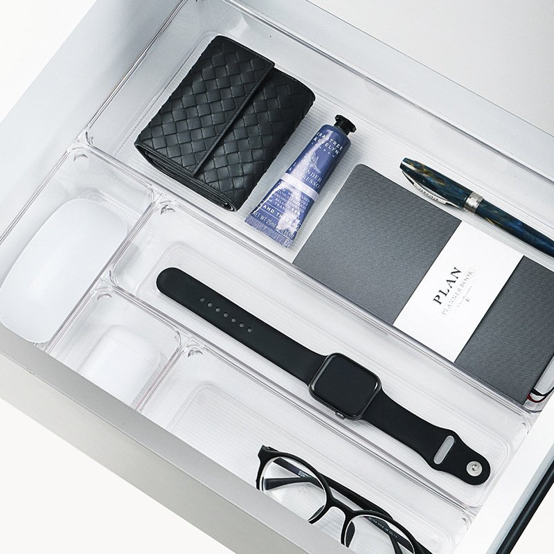 Wholesale Hot Selling High Quality Drawer Acrylic Plastic Cosmetic Organizer Storage Box