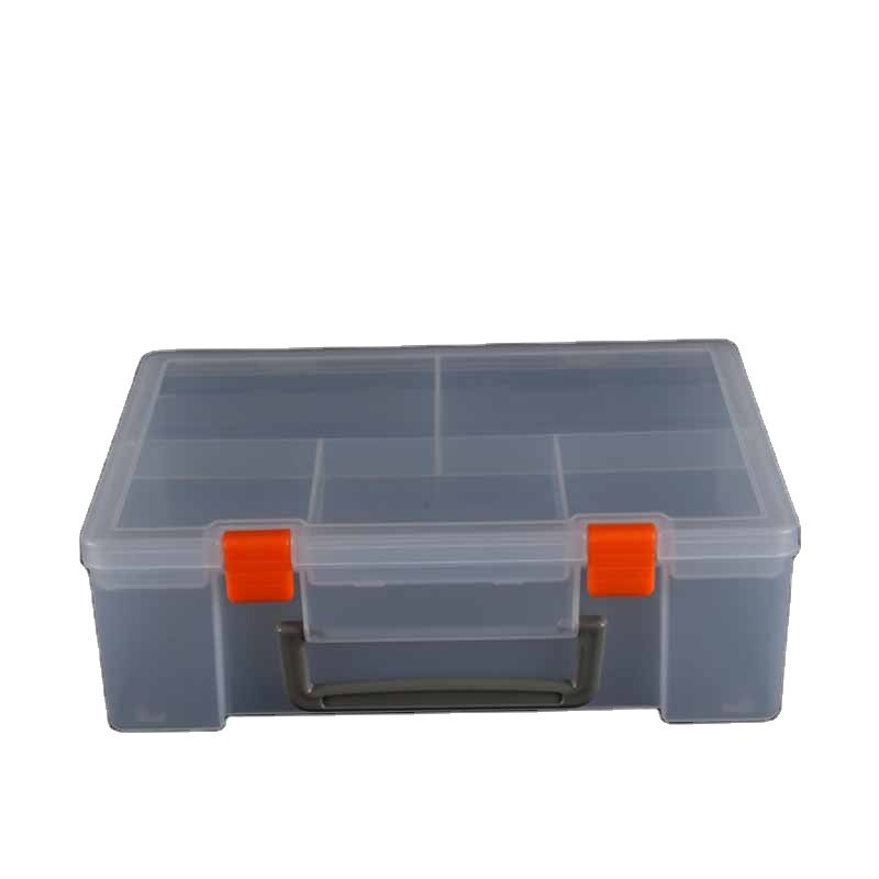 pp material rectangular plastic container building blocks toy storage box tool transparent storage box