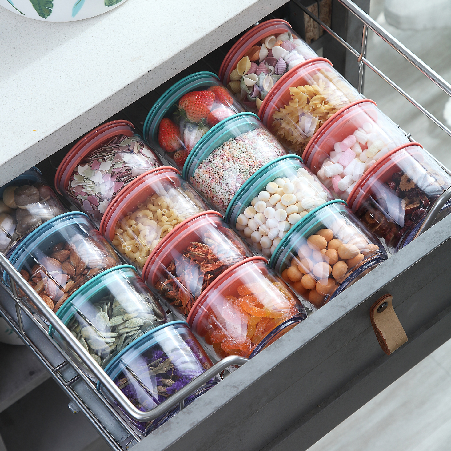 Kitchen double layer storage boxes Keep Fresh Food Storage Box Refrigerator Food Sealed Crisper Container