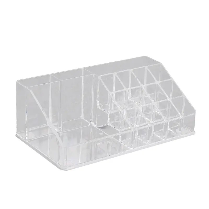 Transparent dresser office cosmetic jewelry drawer storage box clear multilayers plastic desk makeup organizer with divides