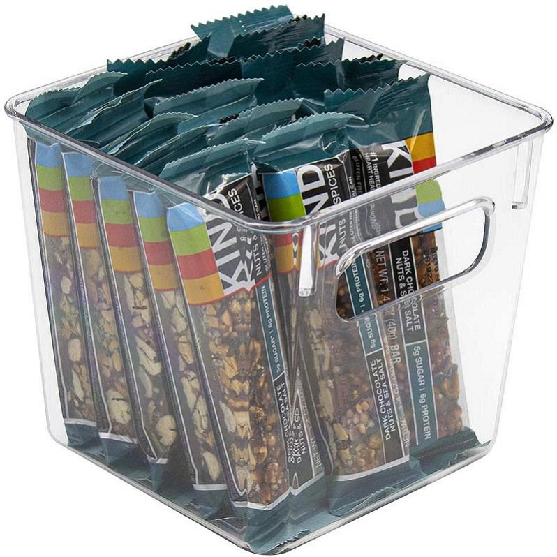 New arrival square refrigerator storage box multifunctional kitchen storage transparent food storage bin for kitchen