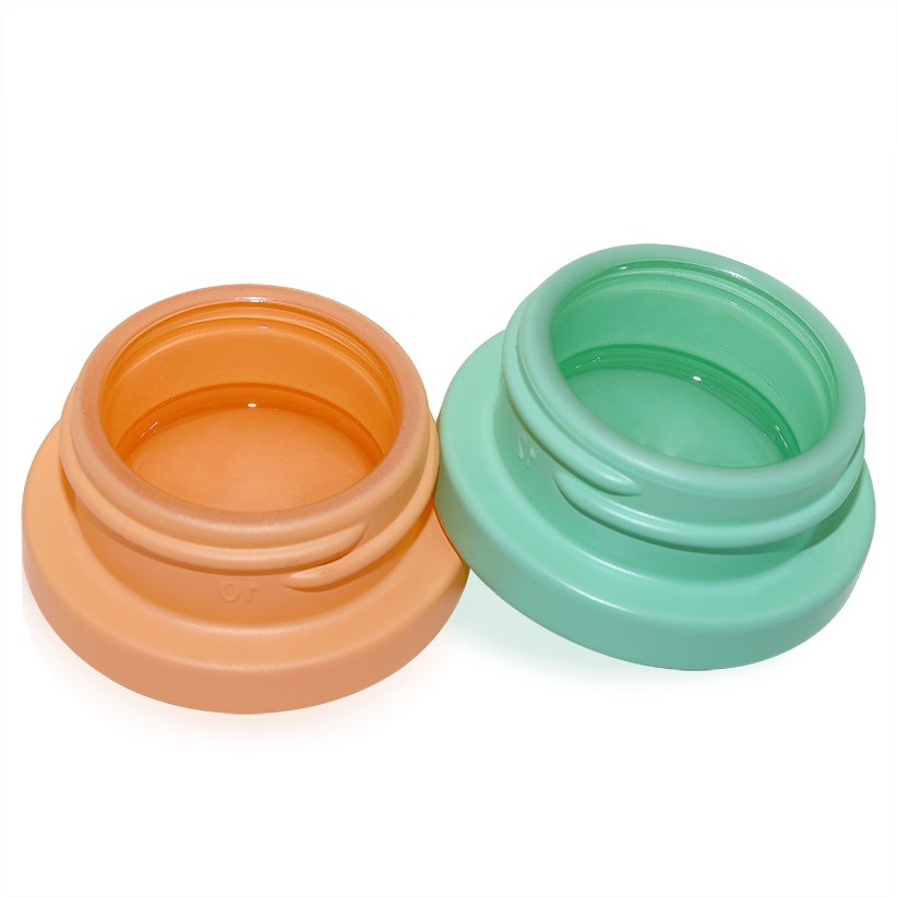 Custom Colors Logo Printing 1 3 5 7 9 Gram CR Glass Jars Concentrate Containers