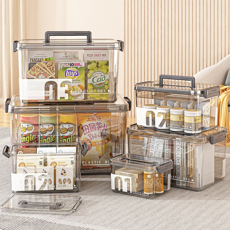 storage box Storage box Transparent sundries toy storage box Large organizing bin