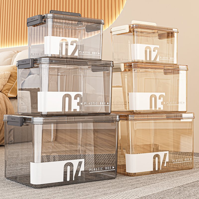 storage box Storage box Transparent sundries toy storage box Large organizing bin