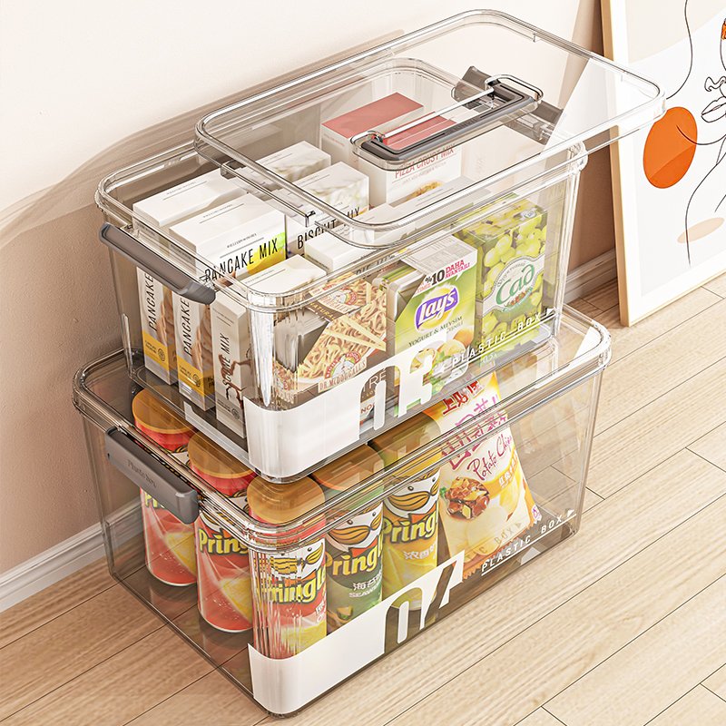 storage box Storage box Transparent sundries toy storage box Large organizing bin