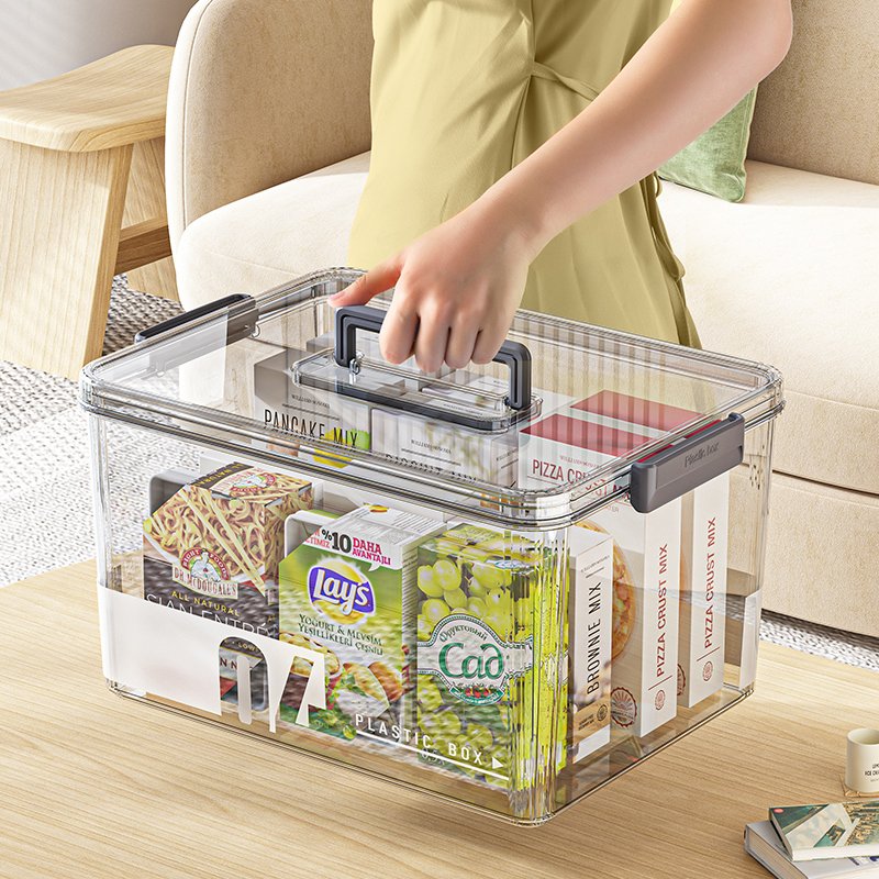 storage box Storage box Transparent sundries toy storage box Large organizing bin